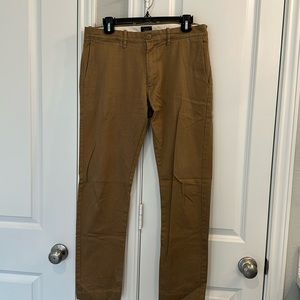 Jcrew stretch chinos in khaki color, style 484 size 31x30